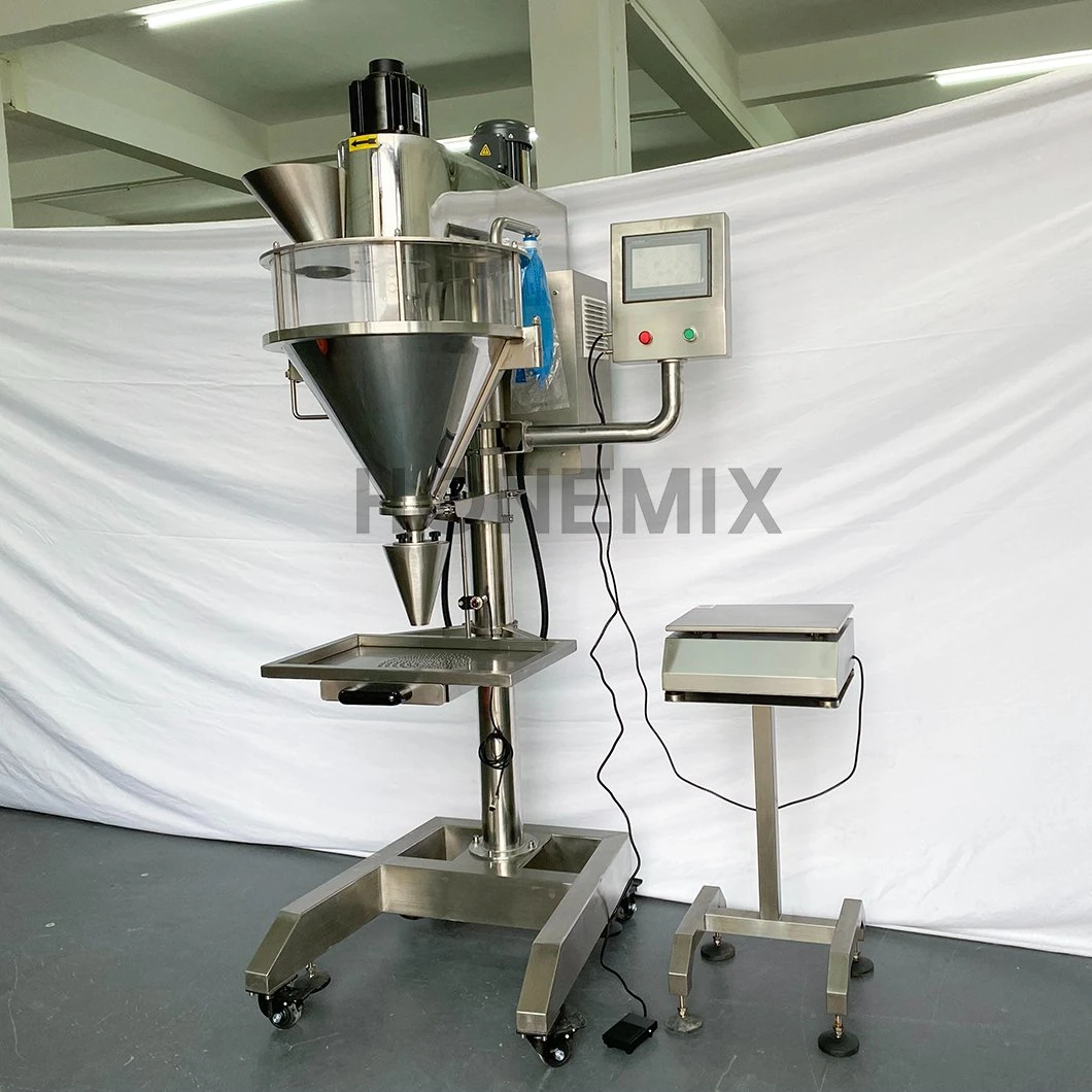 Hone Semi Automatic Servo Motor Auger Dry Powder Quantitative Packaging Filling Packing Machine with Factory Price