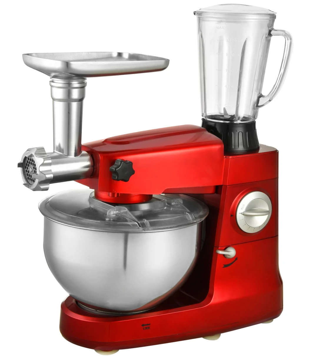 5L Multifunction Automatic Stand Mixer Electric Spiral Home Use Food Mixer with Juicer and Meat Grinder