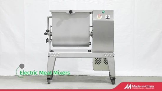 50kg Electric Stainless Steel Meat Processing Cutting Mixing Machine Sausage Stuffing Stuffer Chicken Beef Pork Blender Grinder Mincer Mixer Manufacturer